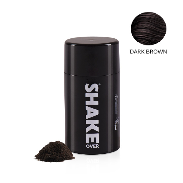 SHAKE OVER - Haarfasern zur Haarverdichtung dunkelbraun