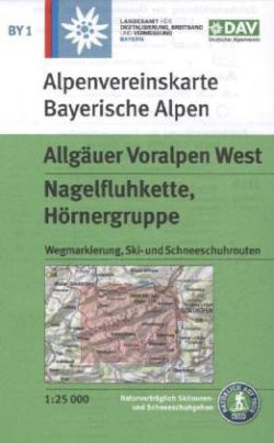 Alpenvereinskarte Allgäuer Voralpen West, Nagelfluhkette, Hörnergruppe