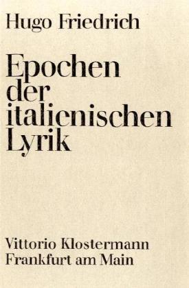 Epochen der Italienischen Lyrik