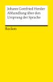 Abhandlung über den Ursprung der Sprache