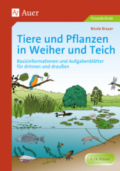 Tiere und Pflanzen in Weiher und Teich