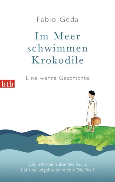 Im Meer schwimmen Krokodile