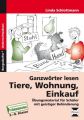 Ganzwörter lesen: Tiere, Wohnung, Einkauf