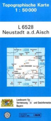 Topographische Karte Bayern Neustadt a. d. Aisch