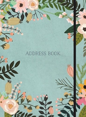 Address Book Modern Floral Large