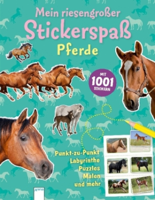 Mein riesengroßer Stickerspaß. Pferde