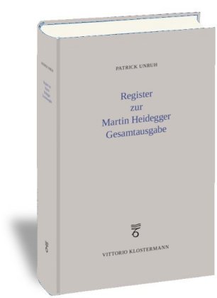 Register zur Martin Heidegger Gesamtausgabe