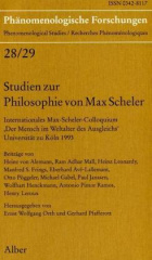 Studien zur Philosophie von Max Scheler