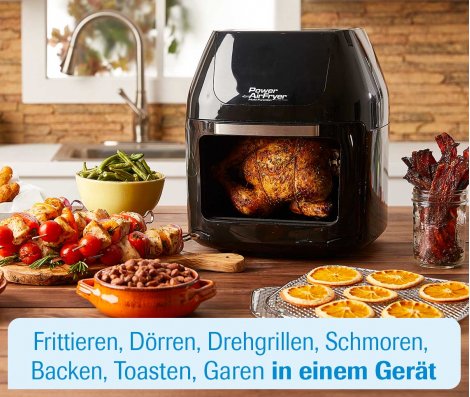 Küchenwunder 9in1 Power AirFryer Multi Function Deluxe Küchenwunder 9in1 Power AirFryer Multi Function Deluxe