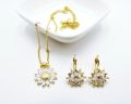 Schmuckset Sunflower mit Zirkonia goldfarbig