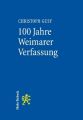 100 Jahre Weimarer Verfassung