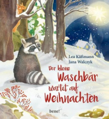 Der kleine Waschbär wartet auf Weihnachten