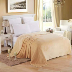 Kuscheldecke Coral-Fleecedecke beige