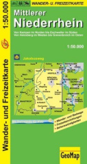 Mittlerer Niederrhein Wander- und Freizeitkarte