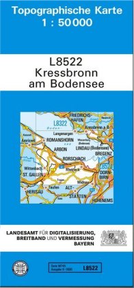 Topographische Karte Bayern Kressbronn am Bodensee