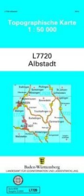 Topographische Karte Baden-Württemberg Albstadt