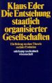 Die Entstehung staatlich organisierter Gesellschaften