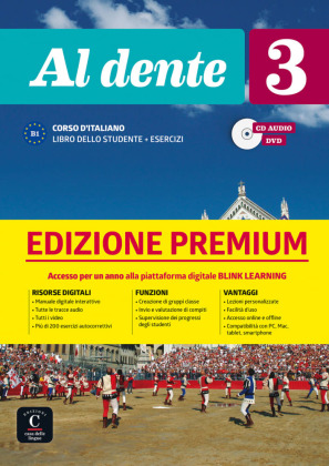 Al dente - Internationale Ausgabe. Libro dello studente + esercizi, m. Audio-CD + DVD + Premium. Bd.3