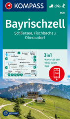 KOMPASS Wanderkarte Bayrischzell, Schliersee, Fischbachau, Oberaudorf