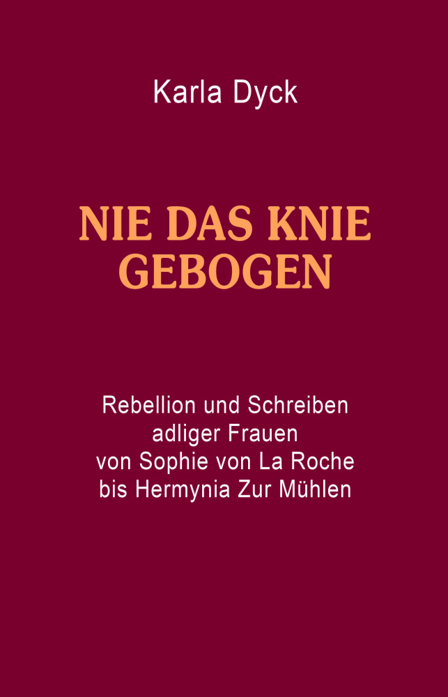 Nie das Knie gebogen