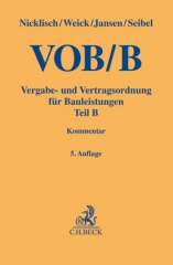 VOB/B, Vergabe- und Vertragsordnung für Bauleistungen, Teil B, Kommentar