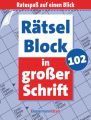 Rätselblock in großer Schrift. Bd.102