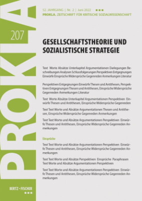 Gesellschaftstheorie und sozialistische Strategie