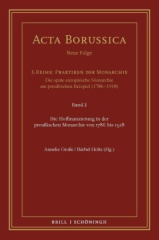 Die Hoffinanzierung in der preußischen Monarchie von 1786 bis 1918