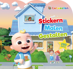 CoComelon - Stickern, Malen, Gestalten: Mit 250 Stickern. Für Kinder ab 3 Jahren