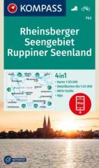 KOMPASS Wanderkarte 743 Rheinsberger Seengebiet, Ruppiner Seenland