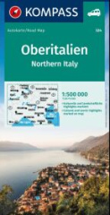 KOMPASS Autokarte Oberitalien, Italia settentrionale, Northern Italy, Italie du Nord 1:500.000