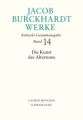 Jacob Burckhardt Werke  Bd. 14: Die Kunst des Altertums