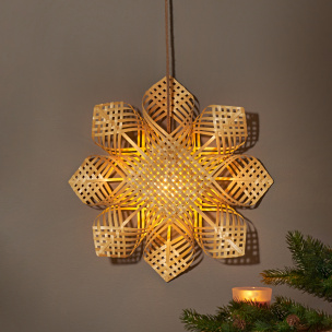 LED Stern aus Bambus