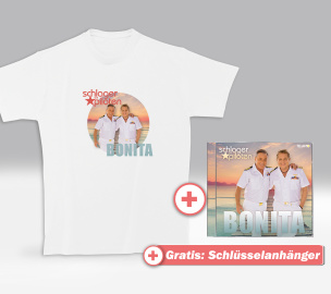 Bonita Fan-Set T-Shirt (L) + CD + GRATIS Schlüsselanhänger