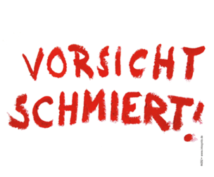 Brillenputztuch "Vorsicht, schmiert!"