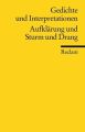 Aufklärung und Sturm und Drang